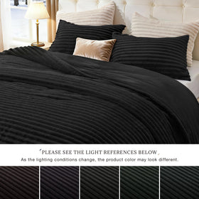 EXQ Home packaging shot – 3-piece fleece bedding set ready for quick room refresh.