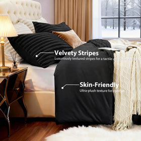 EXQ Home two pillowcases close-up – envelope openings for easy, secure bed styling.