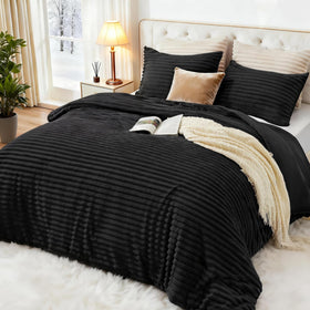 EXQ Home fluffy comforter set queen winter warmth – enveloping plush for cozy evenings.