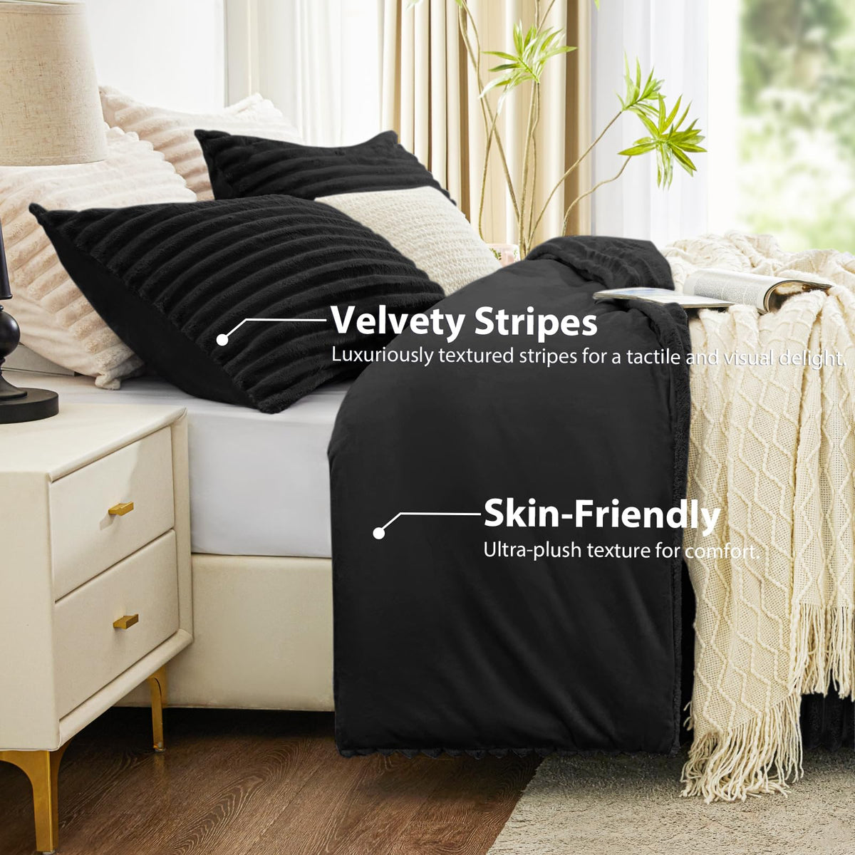 EXQ Home ultra-soft flannel close-up highlighting plush texture and warmth