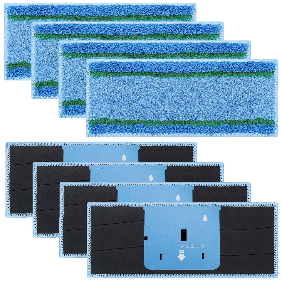 Extolife M6 pad outer blue fibers for deep grime removal.