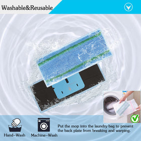 Extolife M6 pad shown on marble floor for floor-safe cleaning.