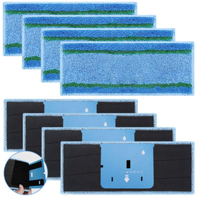 Extolife M6 wet pad blue back plate closeup, easy detach and wash.