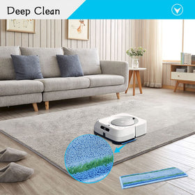 Extolife M6 pad in use on tile floor for safe cleaning.