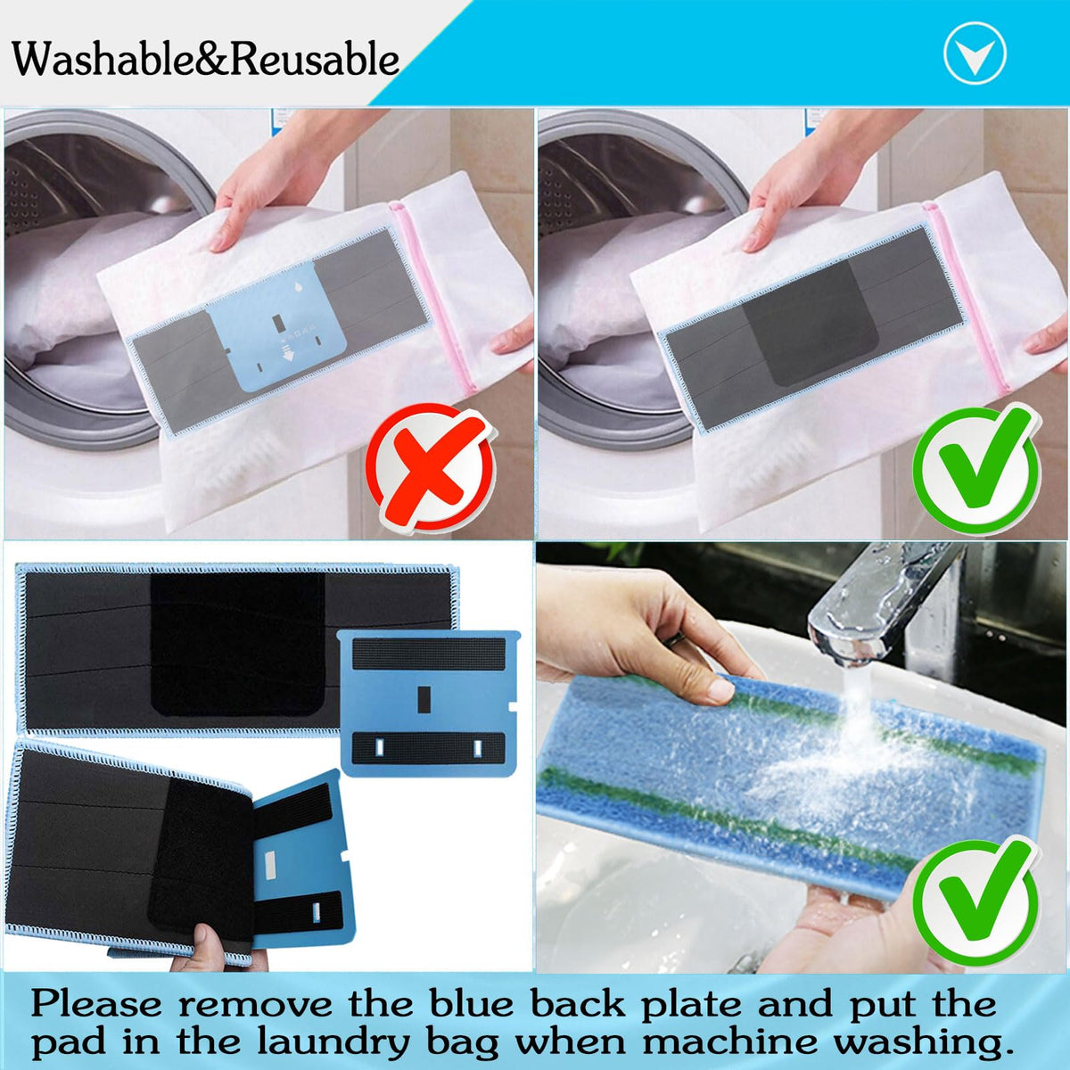 Extolife M6 outer dark-blue fibers scrub grime on floors.