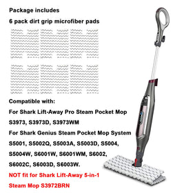 Extolife Shark Genius pad shows mesh liner that speeds steam flow.