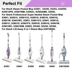Extolife steam mop pads S3972BRN compatibility for versatile home use.