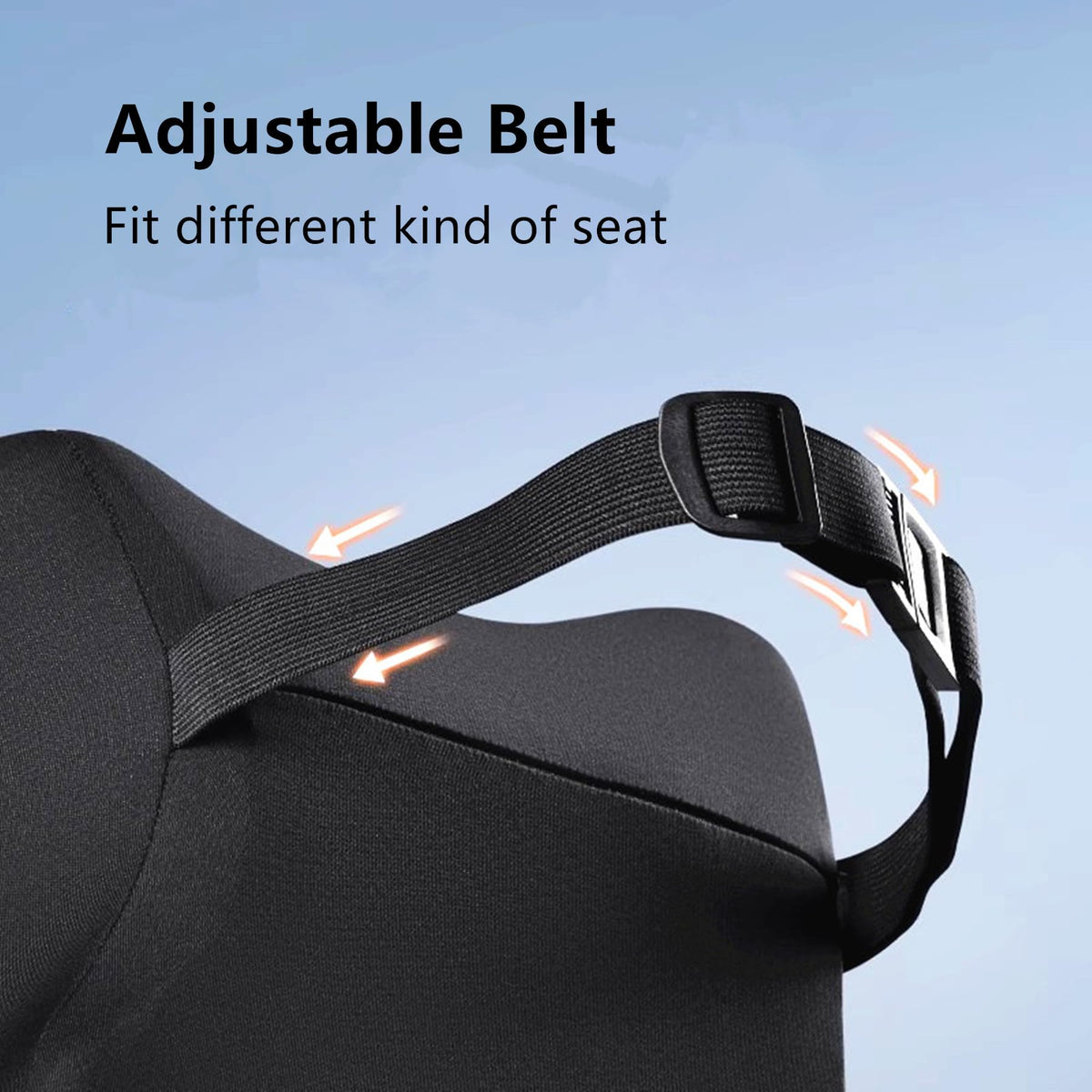 EXUIKO ergonomic neck support promotes natural alignment for comfortable driving.