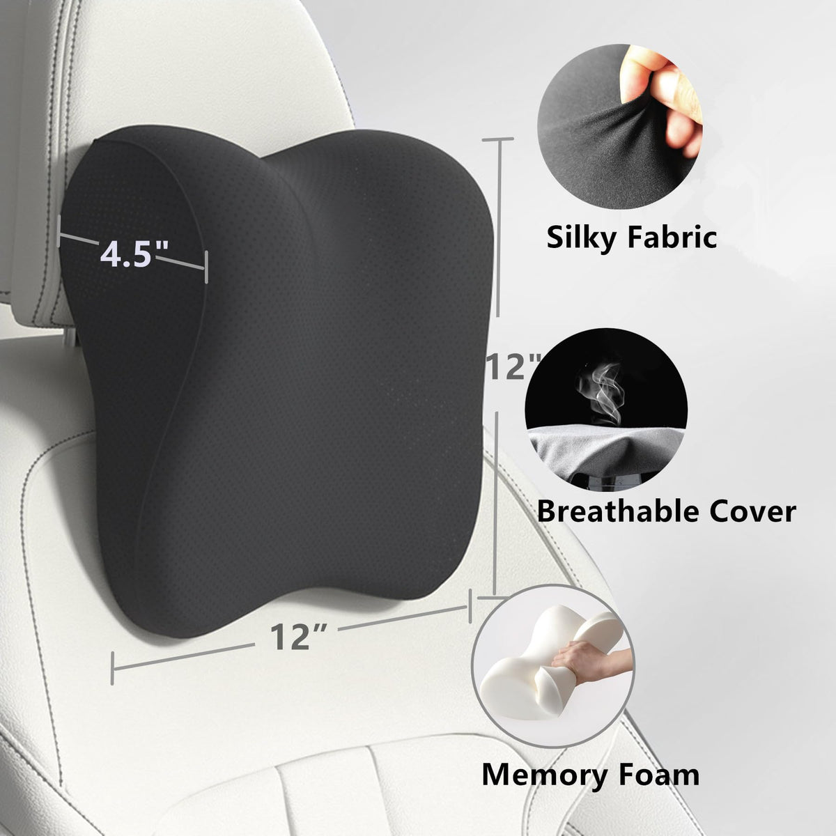 EXUIKO memory foam neck cushion enhances comfort during travel.