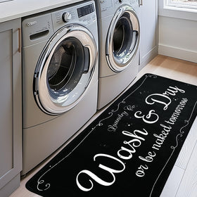 EYECY laundry room rug 20x49 inches with non-slip backing keeps floors safe.