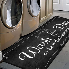 EYECY laundry rug 72x24 covers washer and dryer, adds warmth.