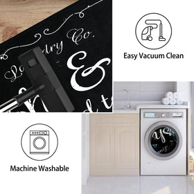 EYECY machine-washable rug for easy cleaning in busy spaces.