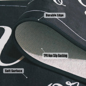 EYECY rug features non-slip bottom to prevent slips on wet floors.
