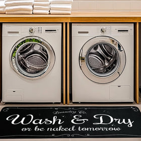 EYECY laundry rug shows a soft texture for comfortable standing.