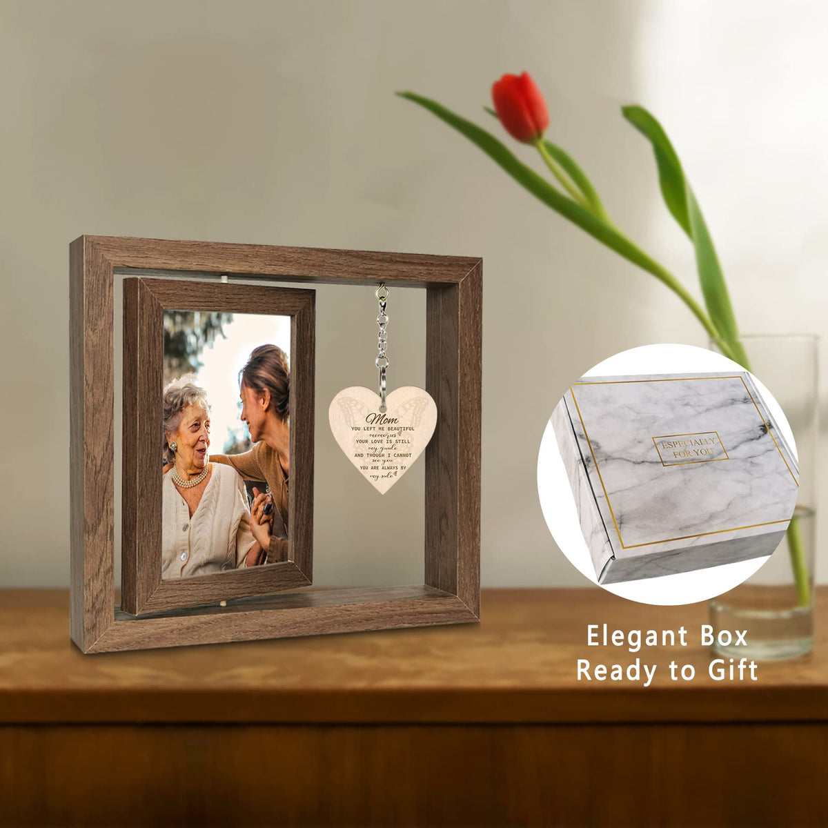 EYITUPC double 4x6 frame back-to-back displaying two photos.