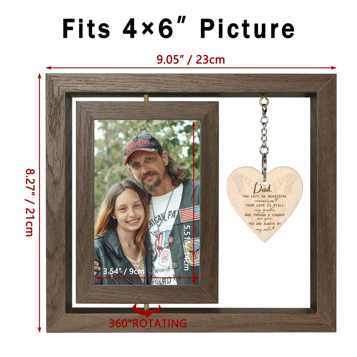 EYITUPC rustic wood backdrop complements sentimental dad memorial