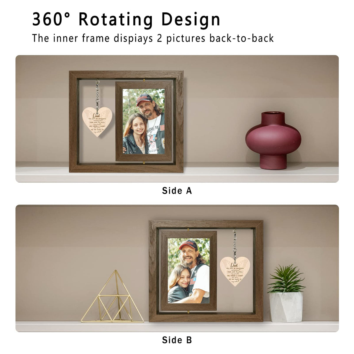 EYITUPC durable glass cover protects precious photos