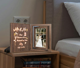 EYITUPC fold-out 12x7-9 inches frame fits 2 photos neatly