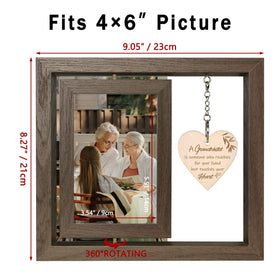 EYITUPC freestanding-grandparents-frame measuring 9.05 by 8.27 inches