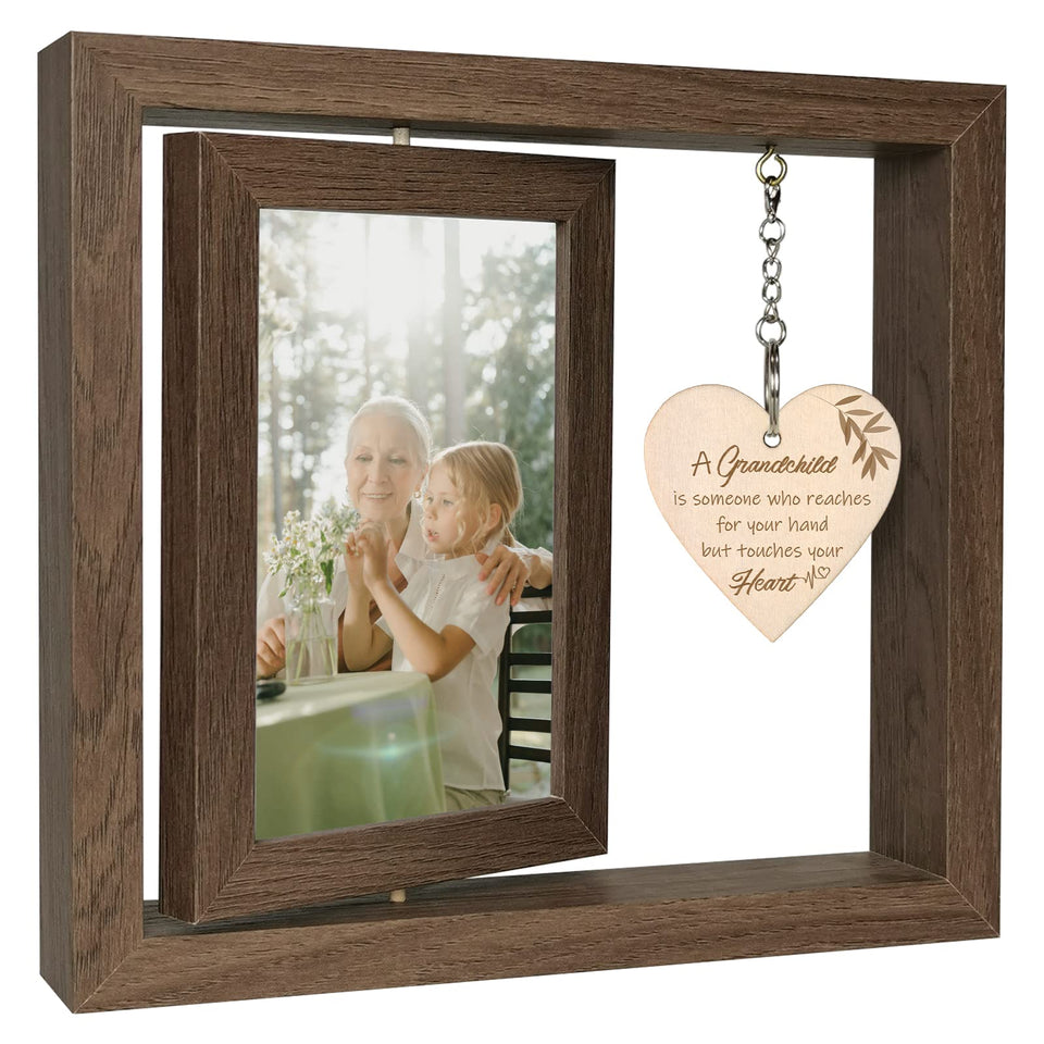 EYITUPC grandchild frame showing two 4x6 inserts side by side for shared memories