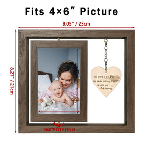 EYITUPC heart-etched quote frame adds warm, timeless charm