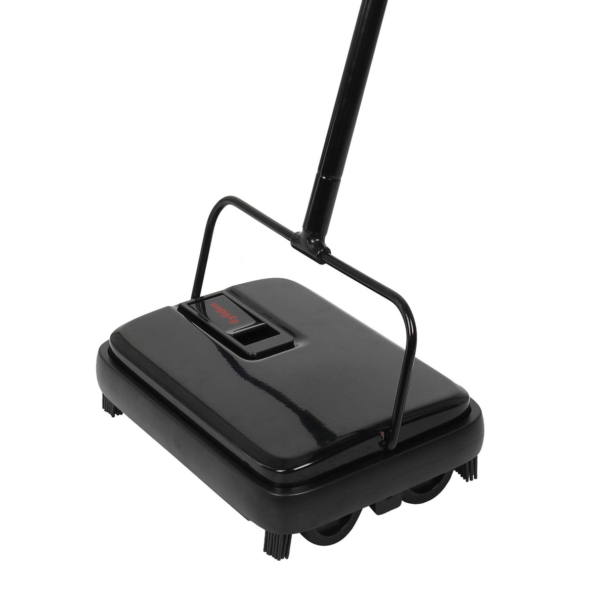 Eyliden carpet sweeper mini size, front view, quiet carpet cleaning