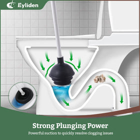 Eyliden cleaning system in use showing organized bathroom storage.