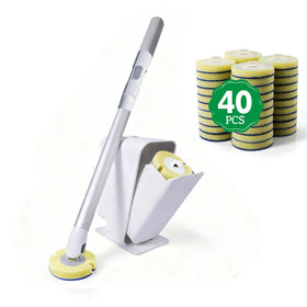 Eyliden disposable toilet brush wand assembly for hygienic, hands-free bathroom cleaning.