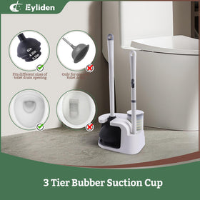 Eyliden sponge head disposal button enables hygienic, easy waste disposal.