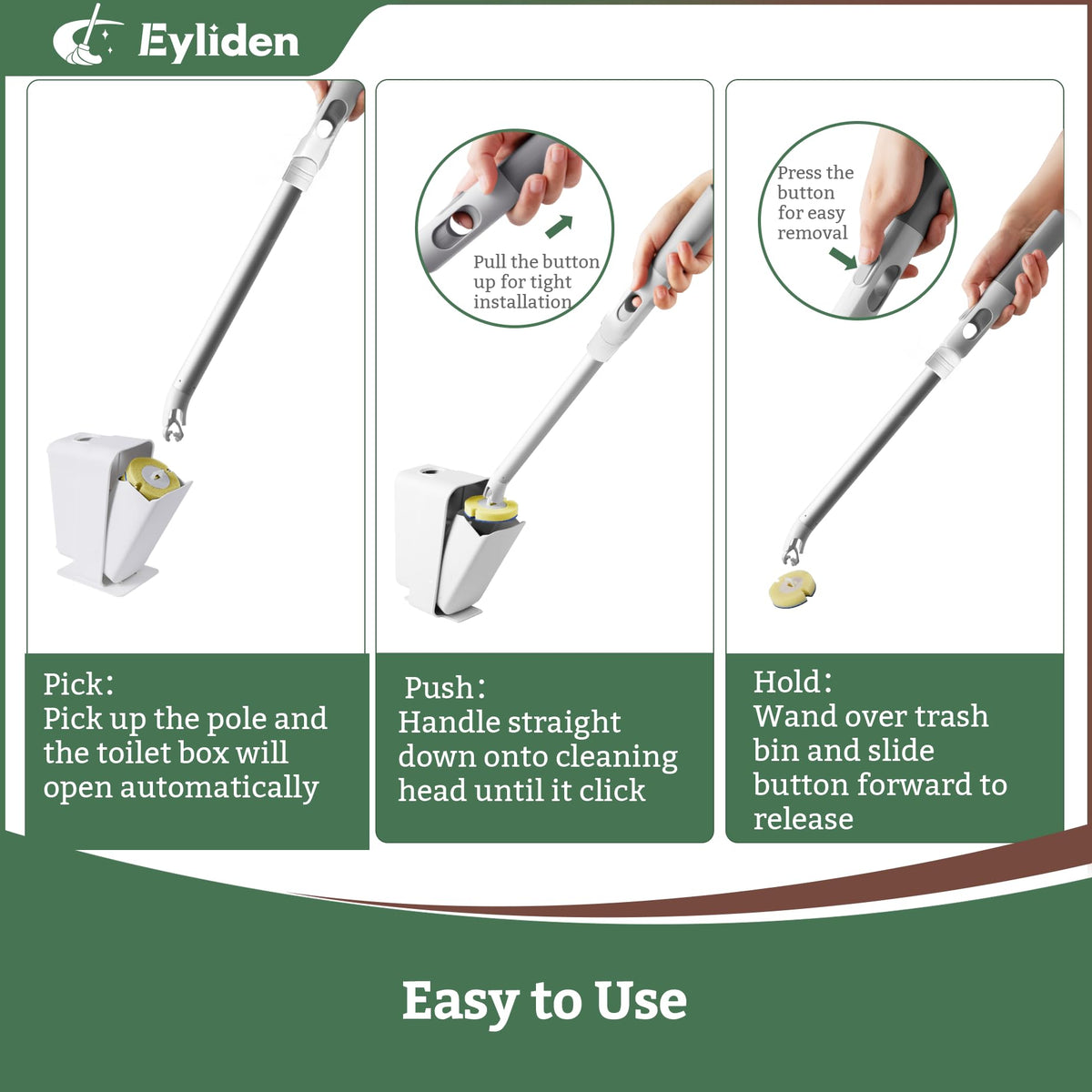 Eyliden compact storage caddy fits most bathrooms and spaces.