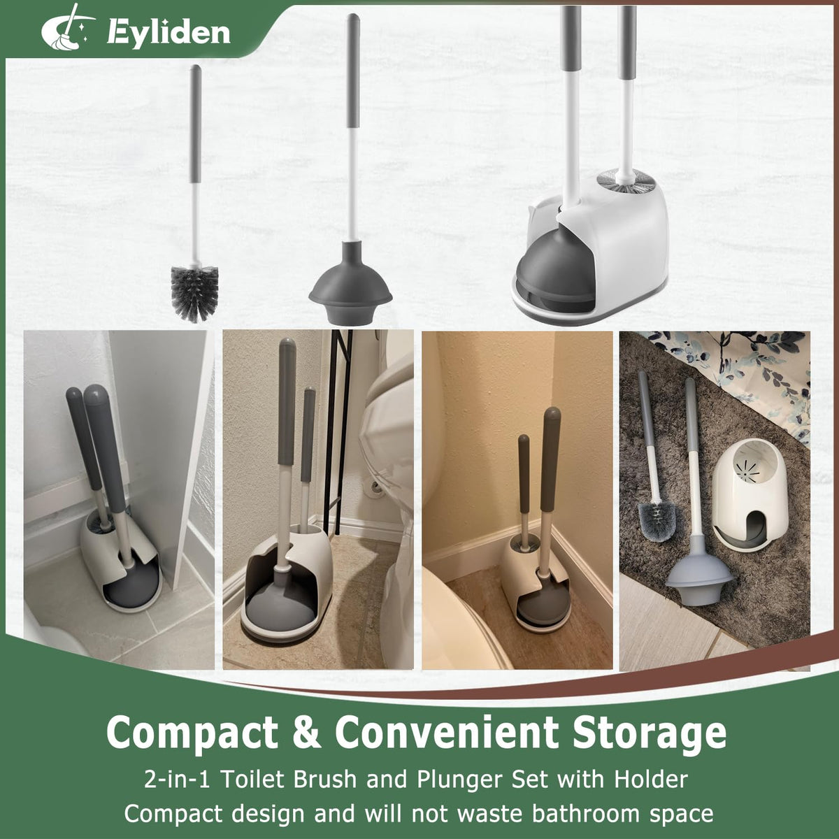 Eyliden ventilated-storage-caddy keeps floors dry and odors minimized.