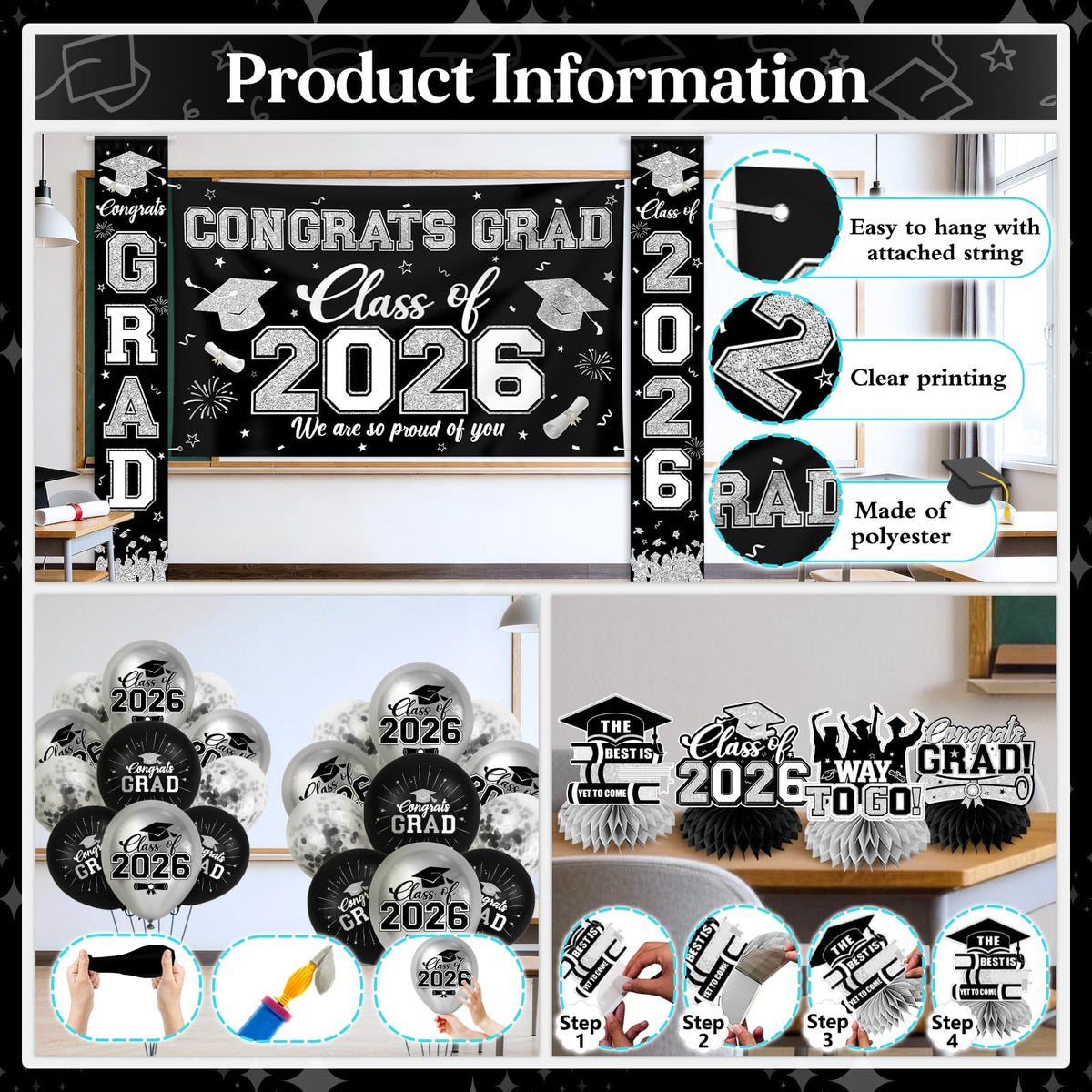 EYOBZOOQ 10-inch confetti balloons spark playful party moments.