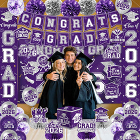 EYOBZOOQ congrats grad backdrop 2026 provides a reusable high-impact stage for celebrations