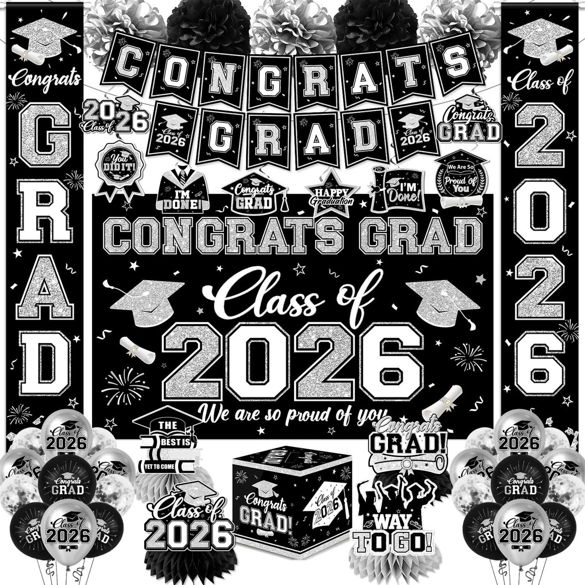 EYOBZOOQ Class of 2026 banner for festive photo moments.