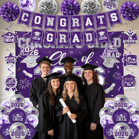EYOBZOOQ grad door sign adds a welcoming entryway for indoor or outdoor parties