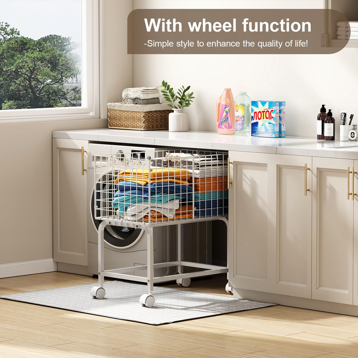 Eyteenokk laundry cart large capacity holds bulk items