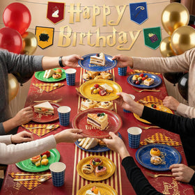 Eywusco Magical Wizard cutlery offers gold tone utensils for quick setup.
