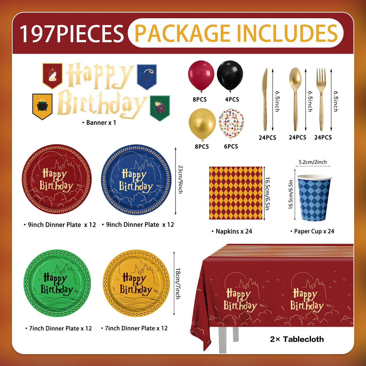 Eywusco Magical Wizard dessert plates add color to mini celebrations.