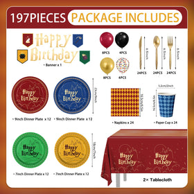 Eywusco Magical Wizard dessert plates add color to mini celebrations.