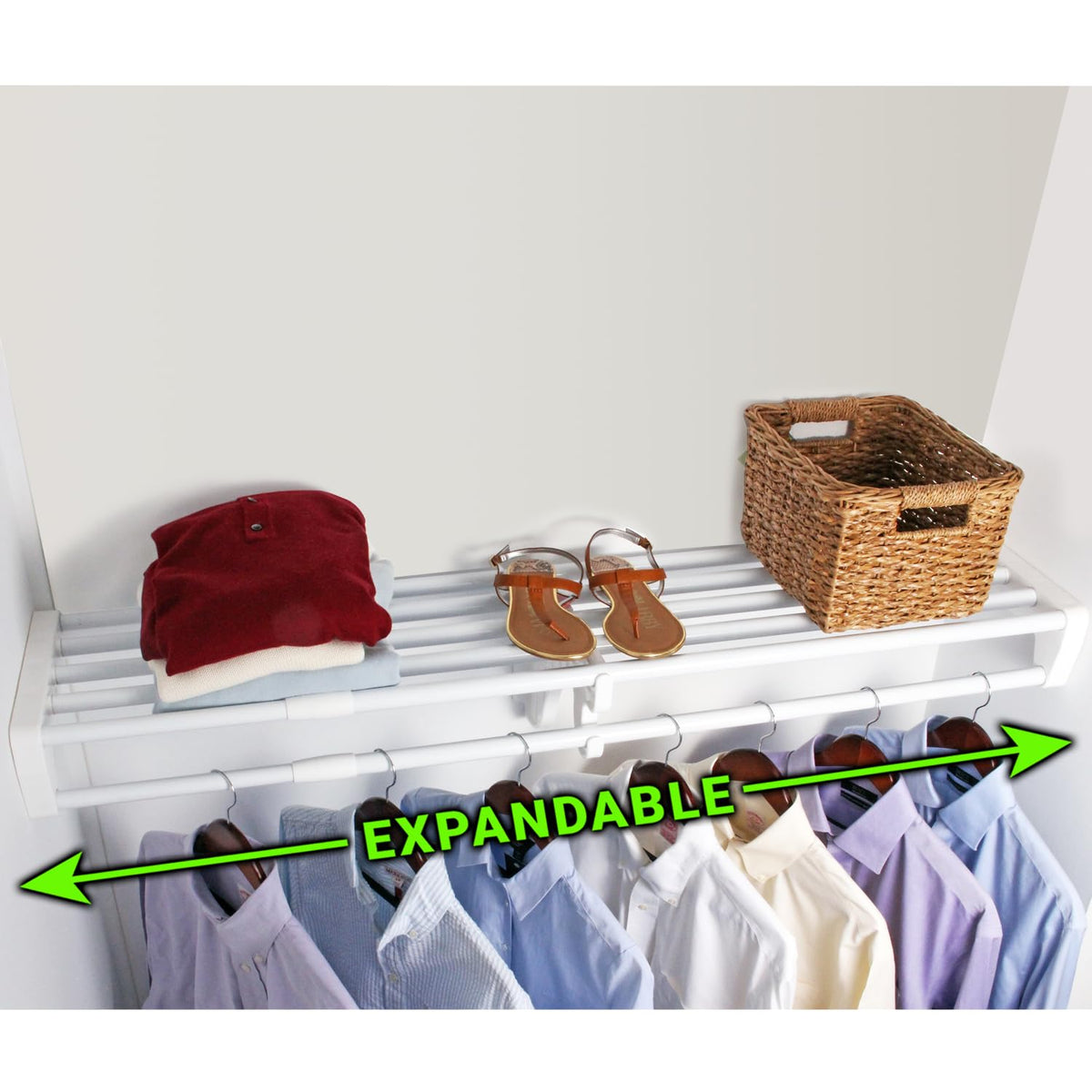 EZ Shelf magnetic level included for precise alignment