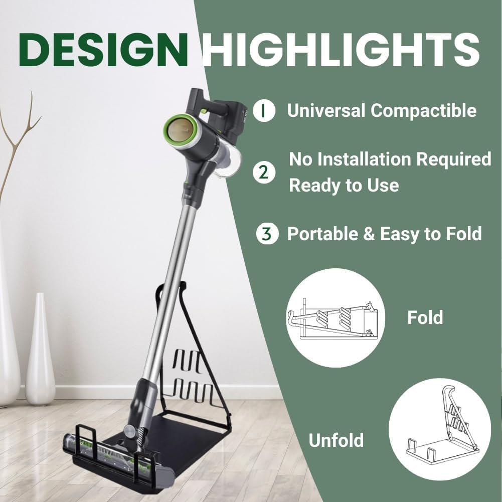 EZ SPARES vacuum stand countertop setup fits in small spaces with no tools required.