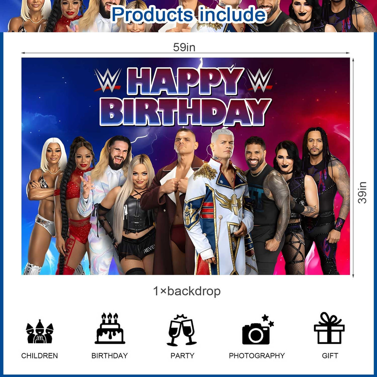 Ezcpigei WWE cupcake toppers finish cakes with festive flair