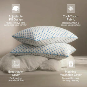 Ezepilw king-size pillows suit side, back, and stomach sleepers.