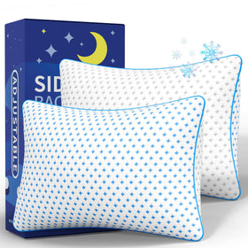 Ezepilw king-size pillow set offers customizable loft for personalized comfort.