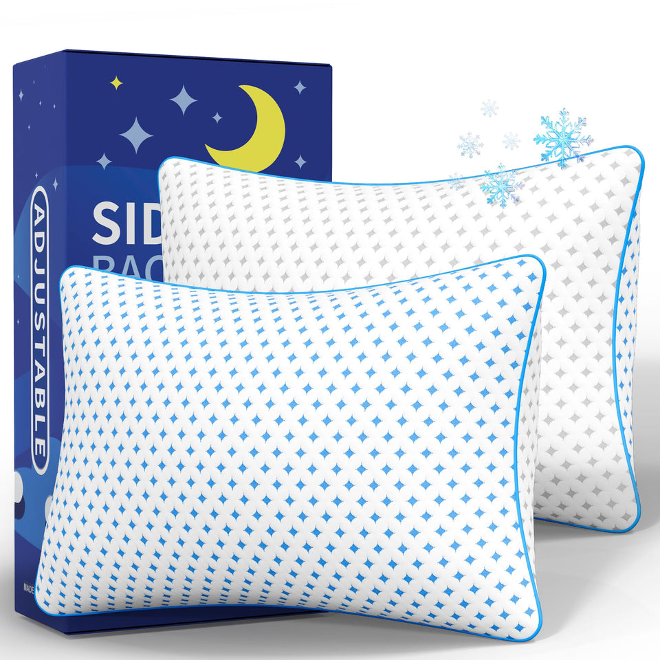 Ezepilw king-size pillow set offers customizable loft for personalized comfort.