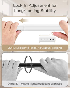 EZFurni anti-slip rubber pads keep curtains secure after installation