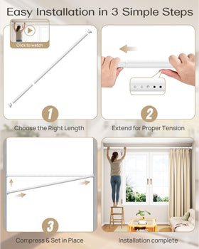 EZFurni versatile rod doubles as room divider or garland display