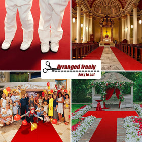 EZLucky wedding and prom aisle runner enhances guests' arrivals and photos.