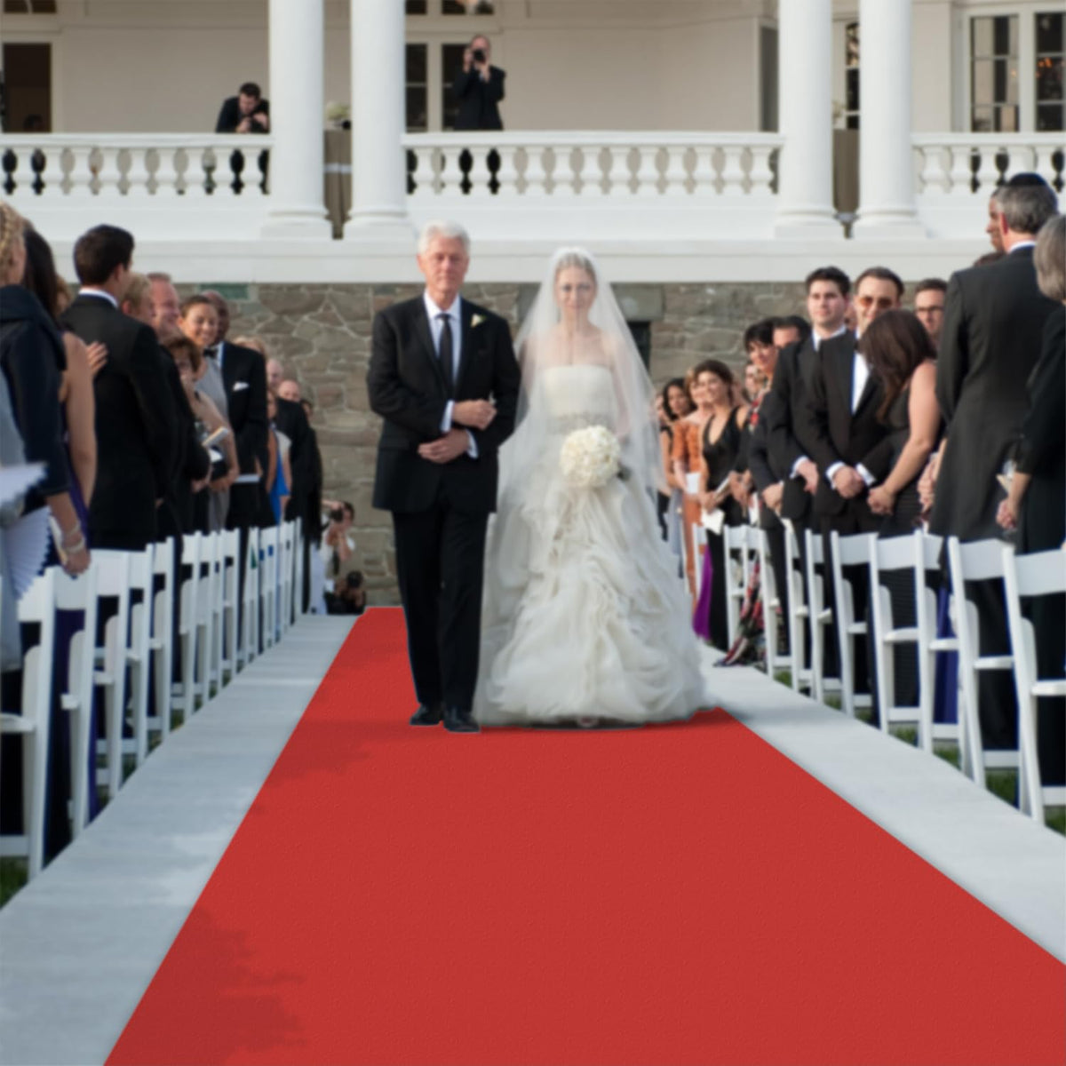 EZLucky red carpet suitable for indoor and outdoor ceremonies and celebrations.