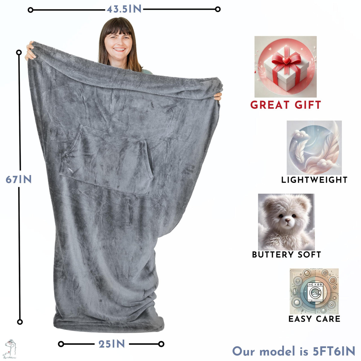 Gift-ready EzrAllora blanket arrives for gifting on special occasions.